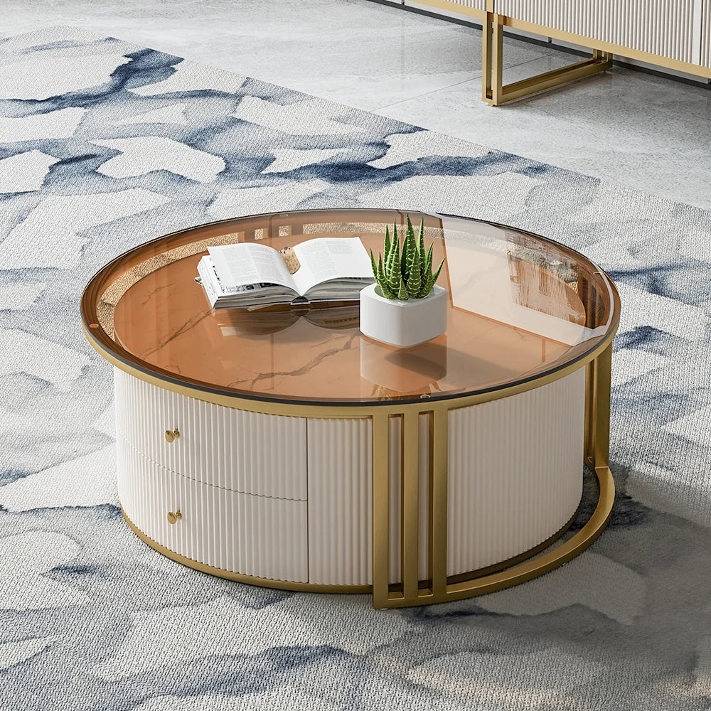 Pack Meuble Tv + Table Basse Modele en verre