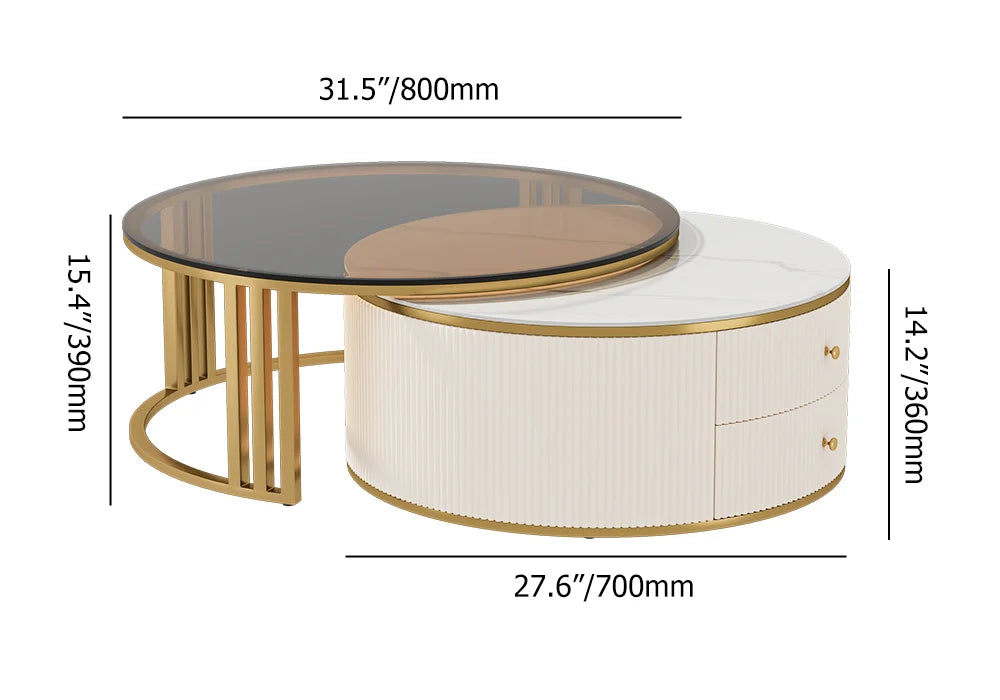 Pack Meuble Tv + Table Basse Modele en verre