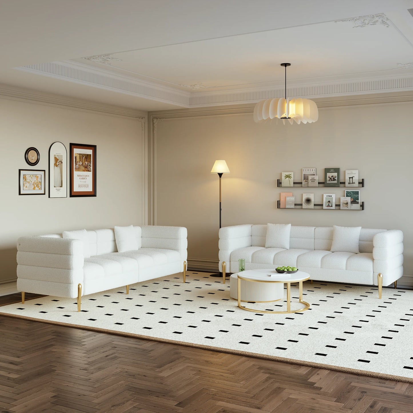 Pack 2 Salon Luxe avec Fauteuil