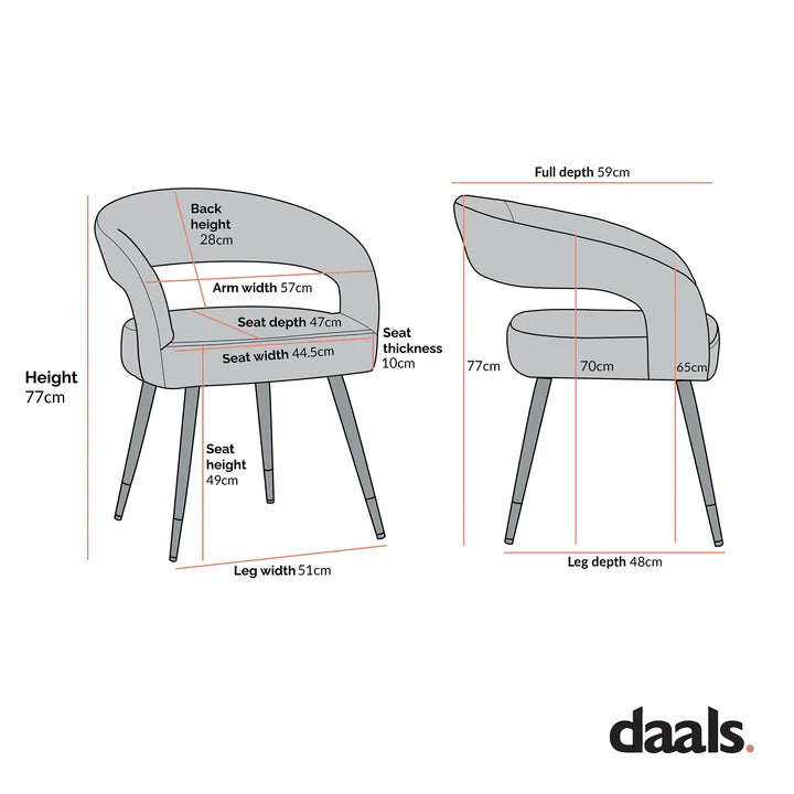 Laurely Chaise de Salle à Manger