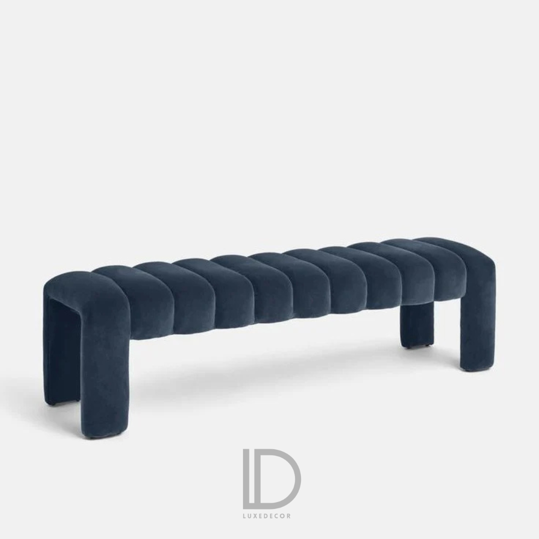 Banc Élégant en Velours