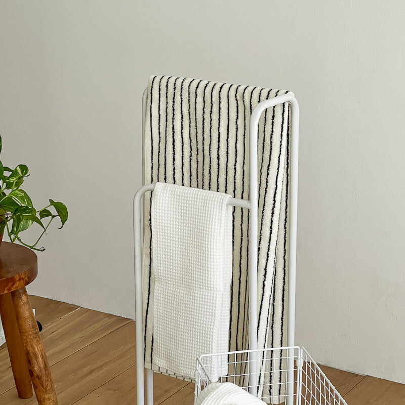 Porte-serviettes minimaliste en métal galvanisée