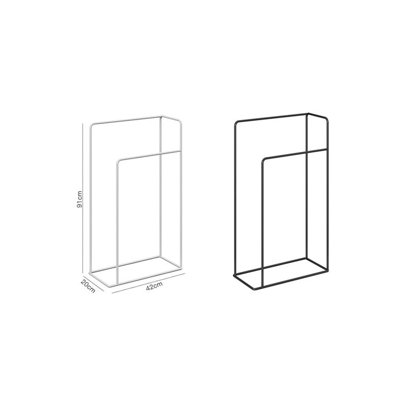 Porte-serviettes minimaliste en métal galvanisée