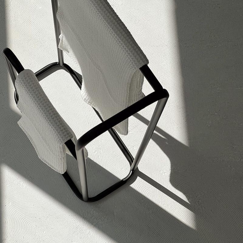 Porte-serviettes minimaliste en métal galvanisée
