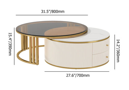 Pack Meuble Tv + Table Basse Modele en verre