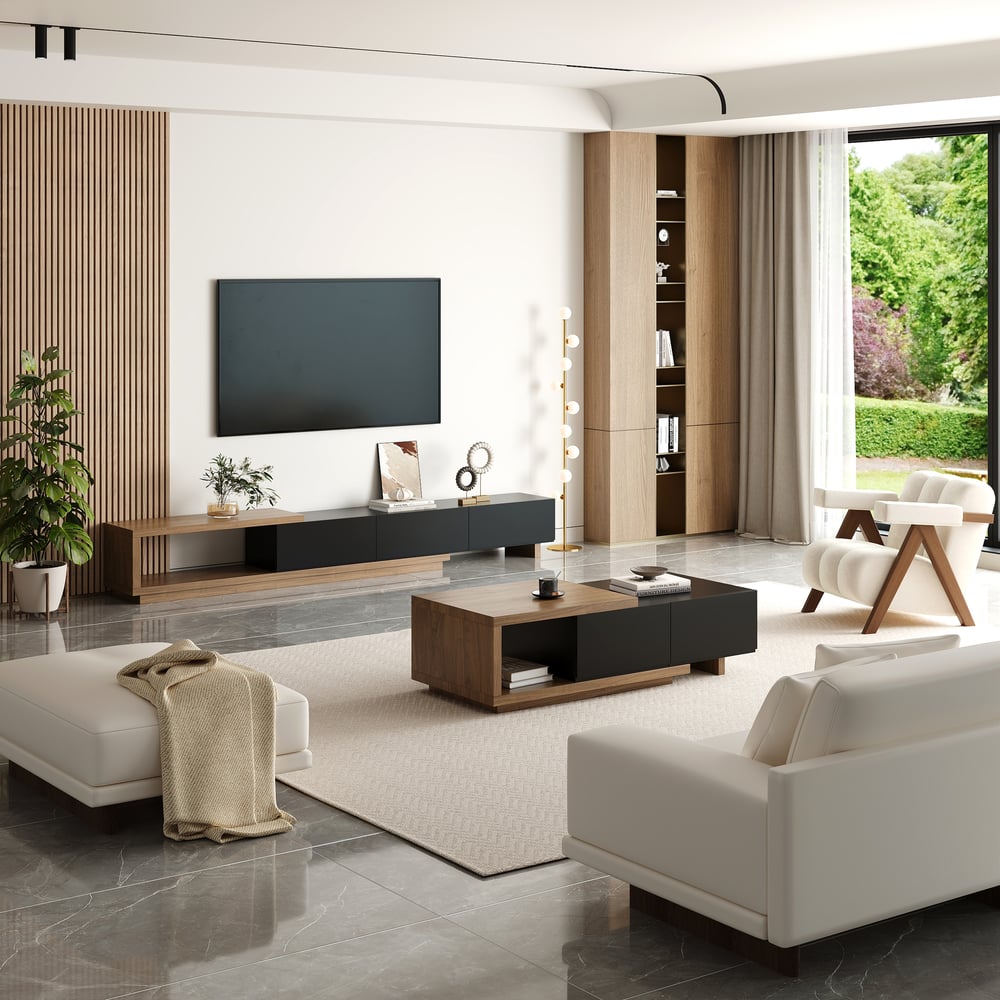 Pack Meuble TV & Table Basse Luxedecor