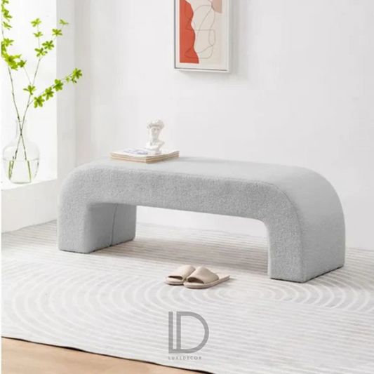 Banc Rembourré en Bouclette