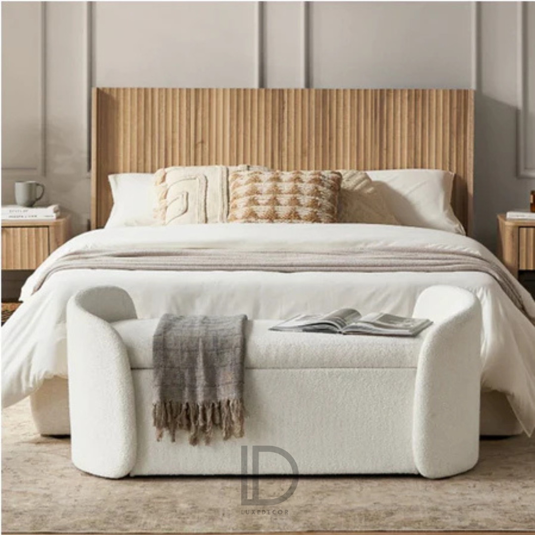 Banc de Rangement en Bouclette