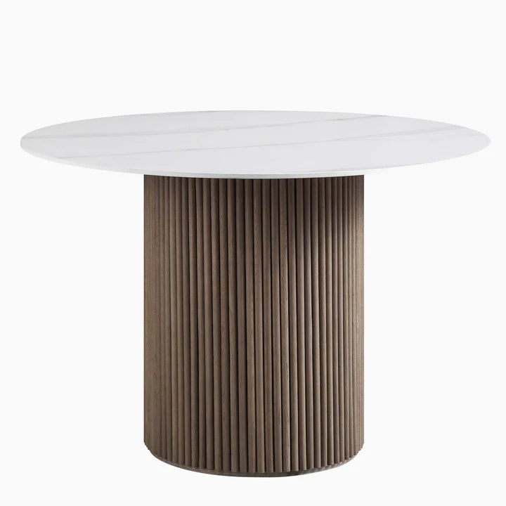 Table à Manger Ronde Maru Noyer