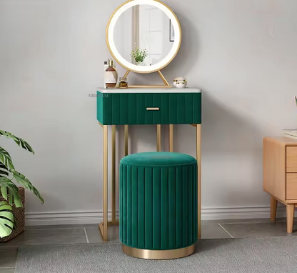 Mini Coiffeuse Moderne + Tabouret et Miroir