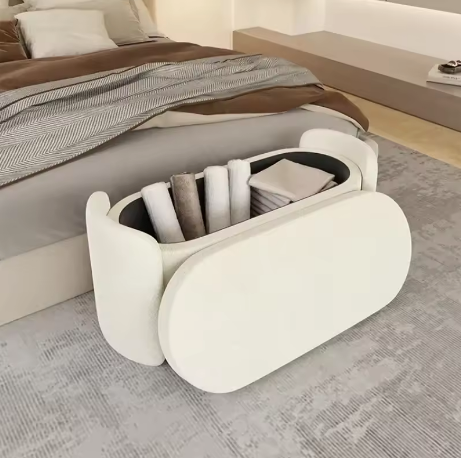 Banc de Rangement en Bouclette