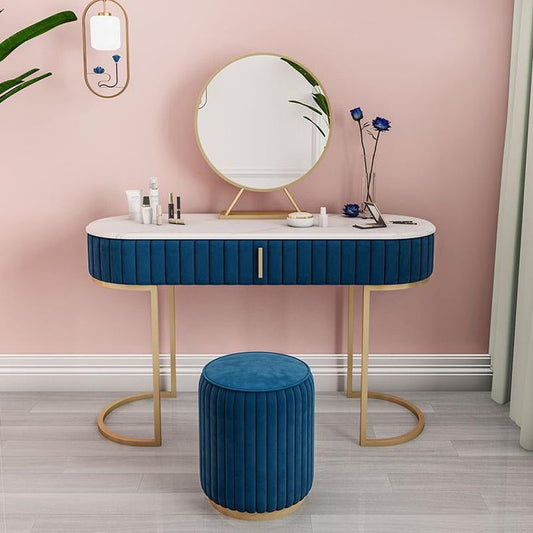 Coiffeuse Nordique + Tabouret et Miroir