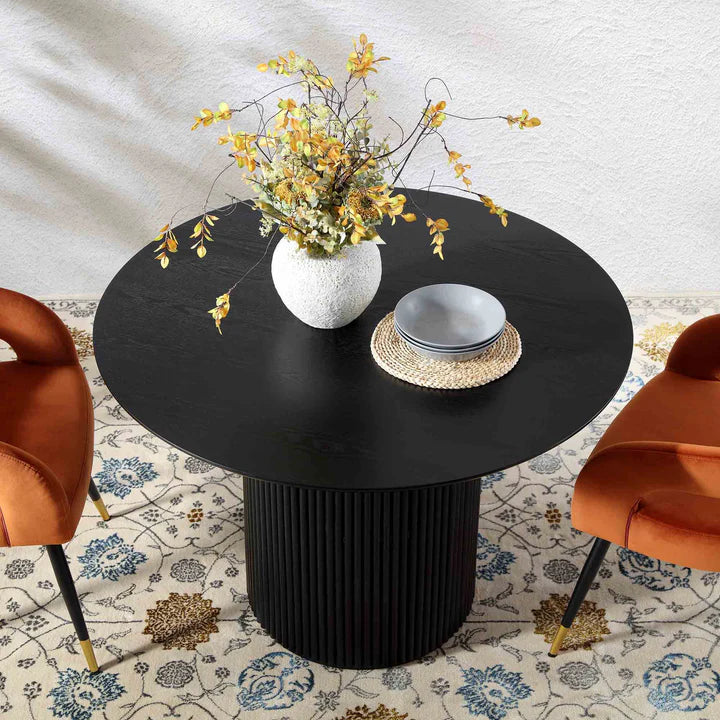 Table à Manger Ronde Maru NOIR