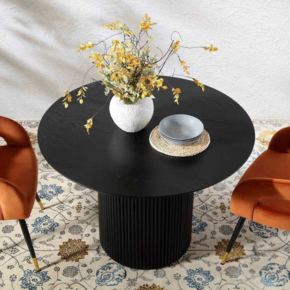 Table à Manger Ronde Maru NOIR