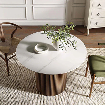 Table à Manger Ronde Maru Noyer