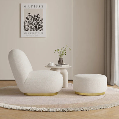 Fauteuil en Boucle avec Repose-Pieds