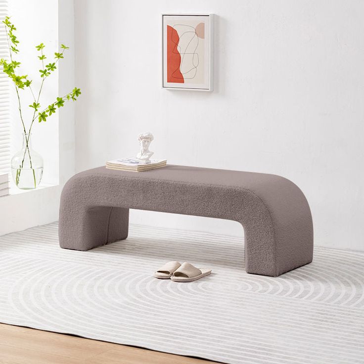 Banc Rembourré en Bouclette