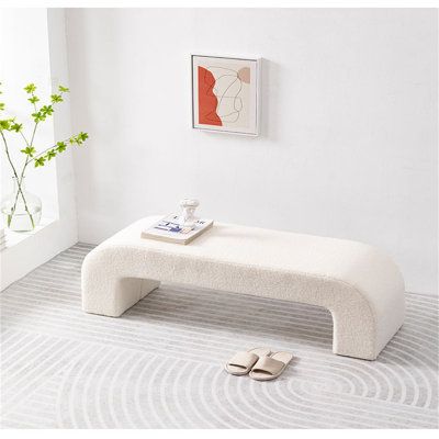 Banc Rembourré en Bouclette