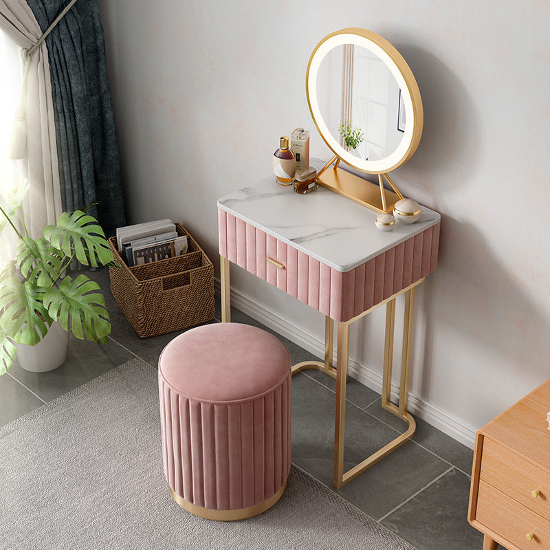 Mini Coiffeuse Moderne + Tabouret et Miroir